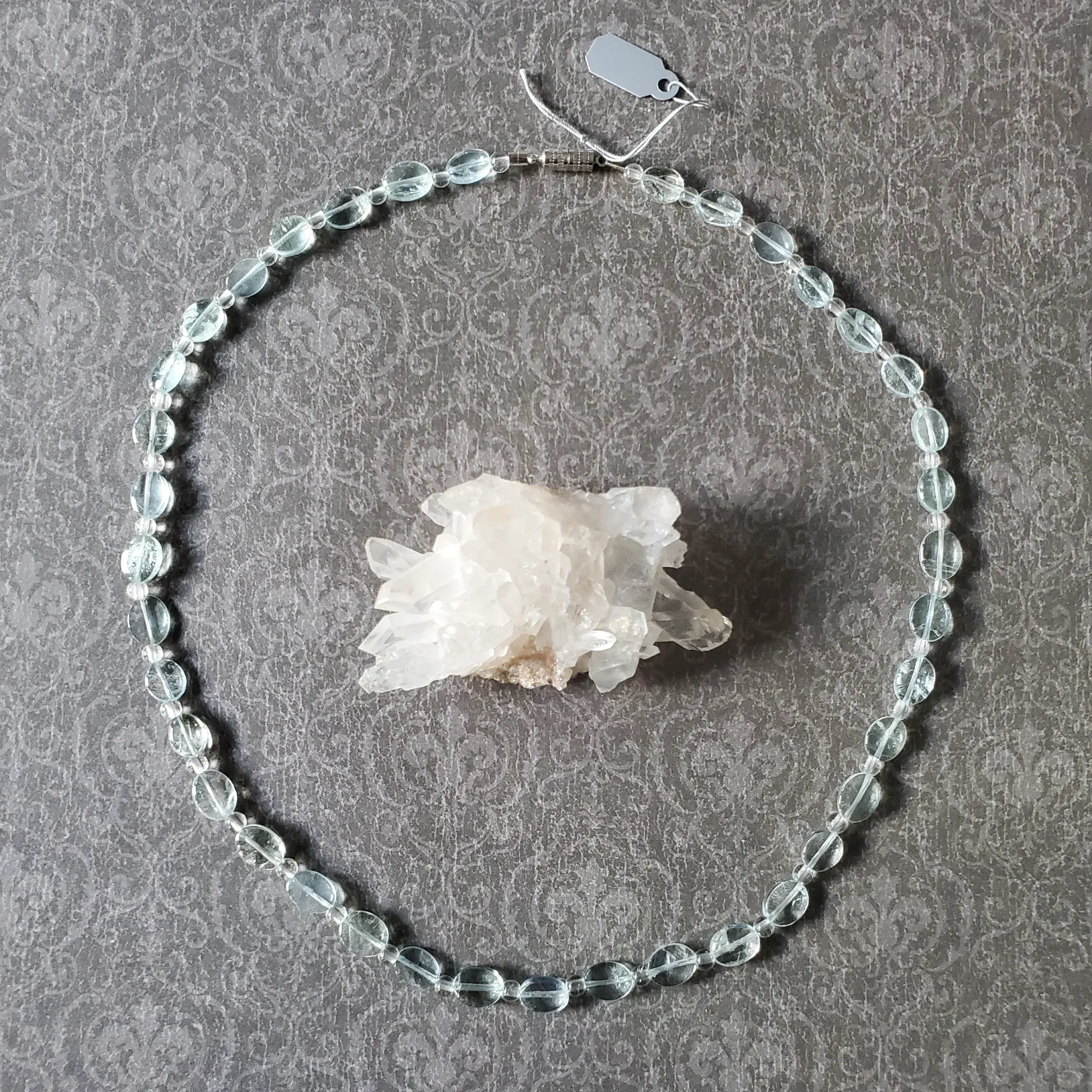 Aquamarine, Clear Quartz necklace / 3 in 1 bracelet design (photo 3 of 11)