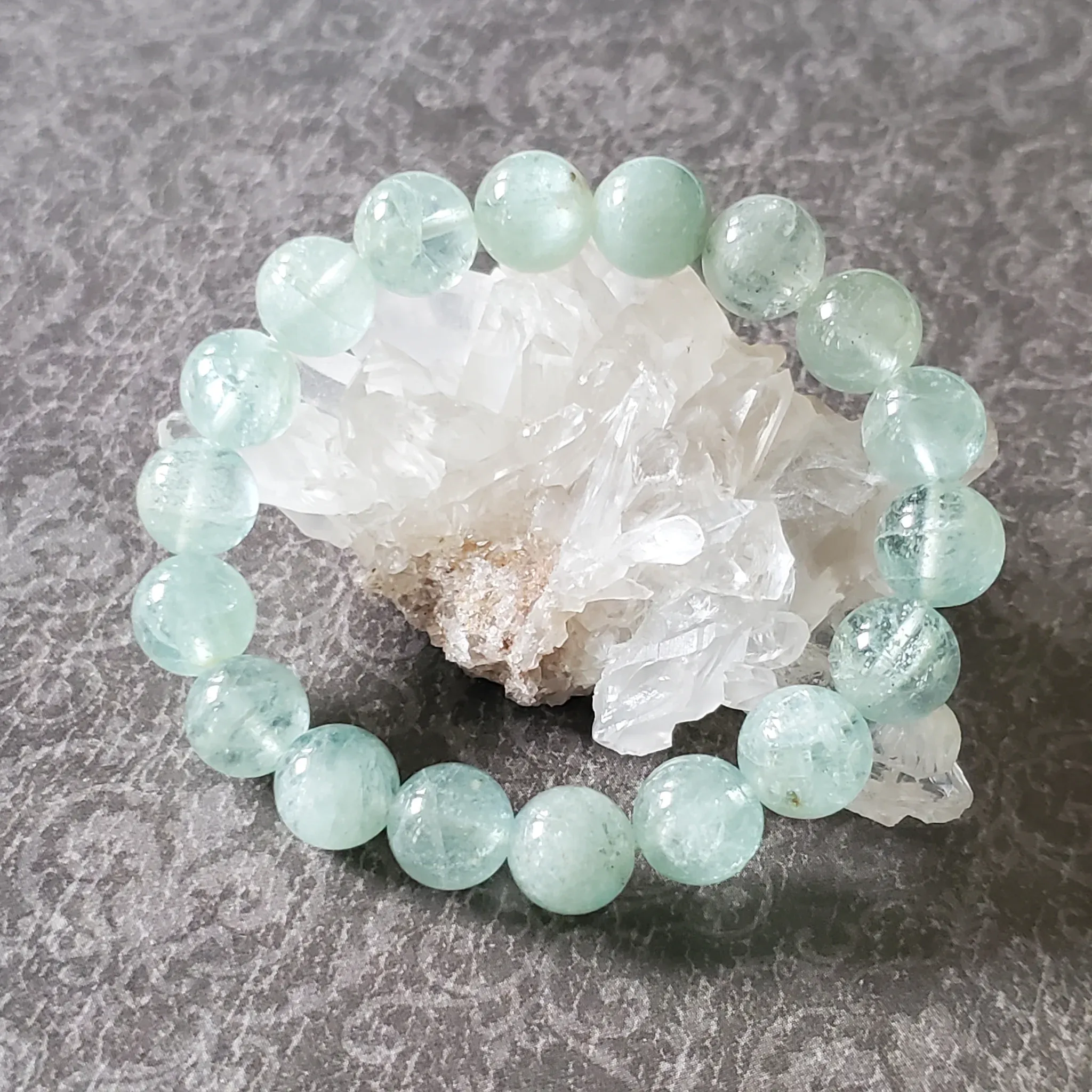 10mm Aquamarine Gemstone Bracelet (photo 2 of 10)
