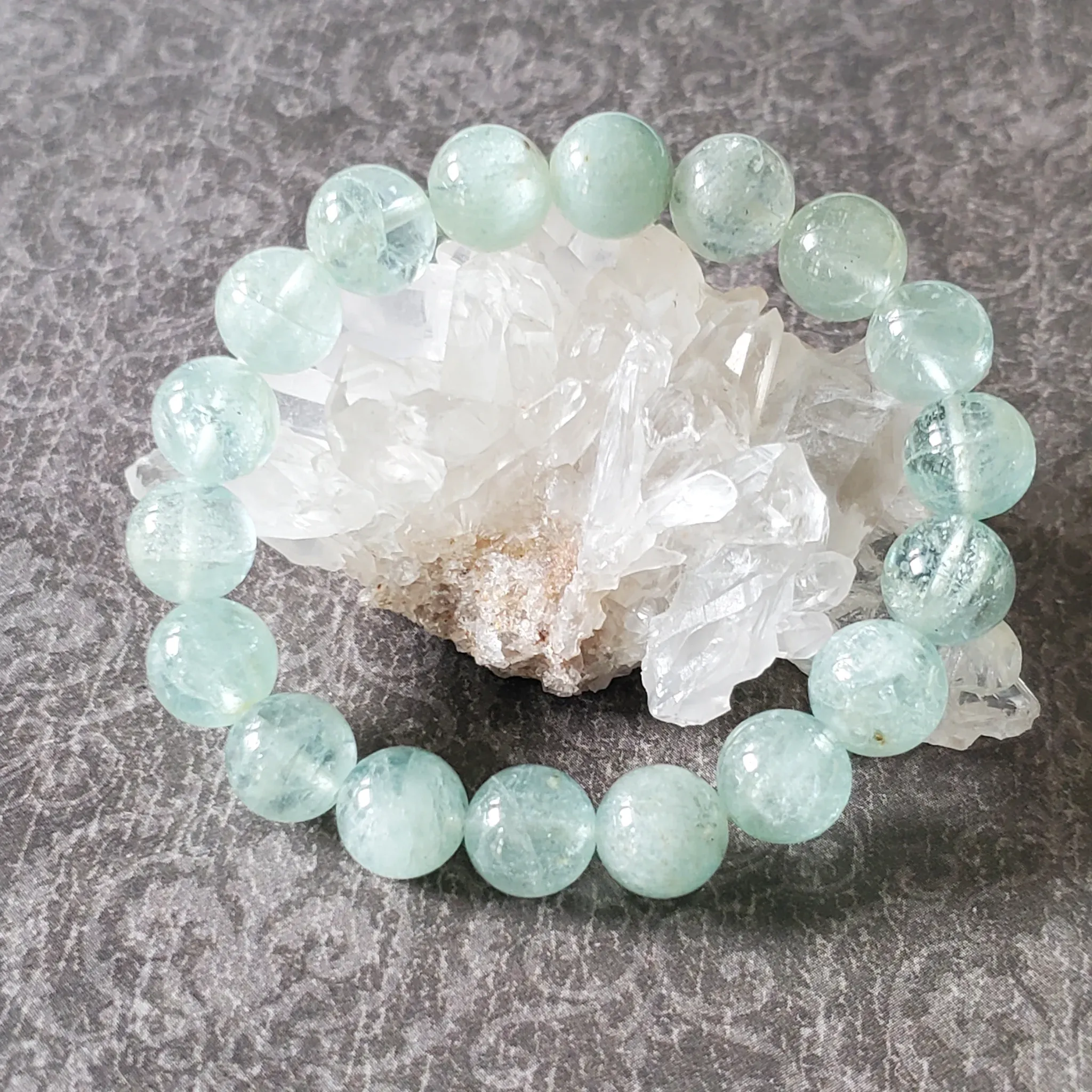 10mm Aquamarine Gemstone Bracelet (photo 7 of 10)