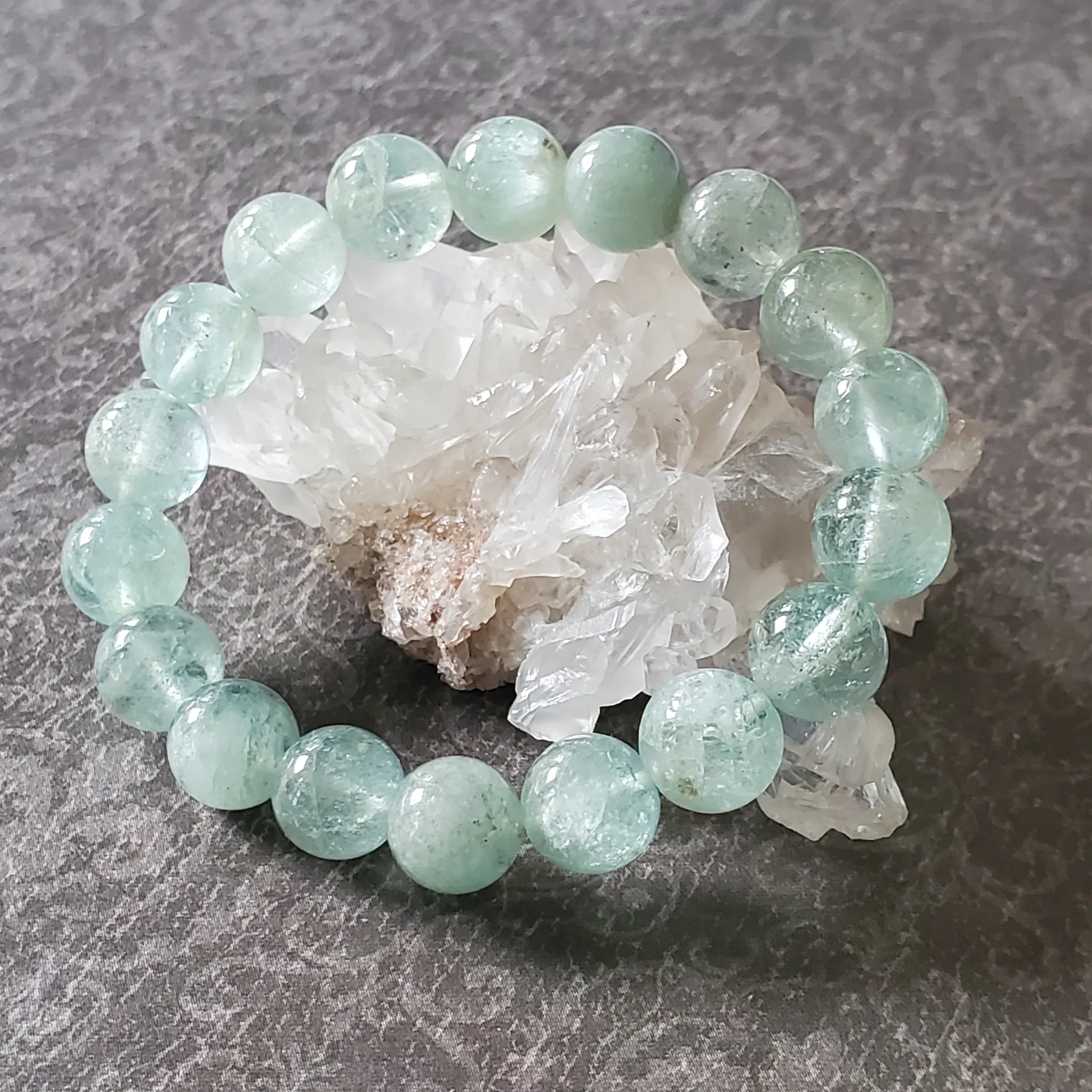 10mm Aquamarine Gemstone Bracelet (photo 9 of 10)