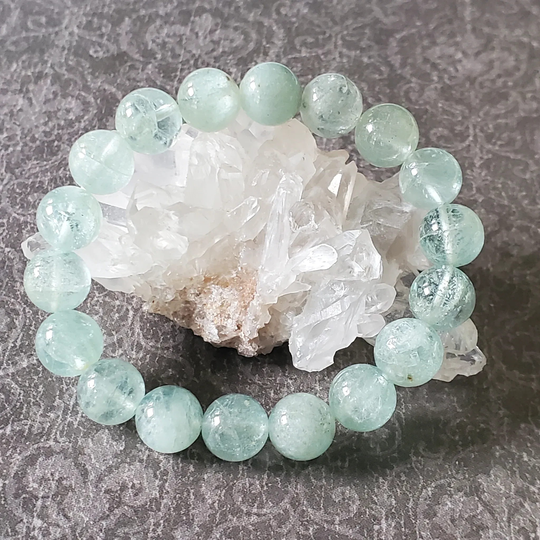 10mm Aquamarine Gemstone Bracelet (photo 10 of 10)
