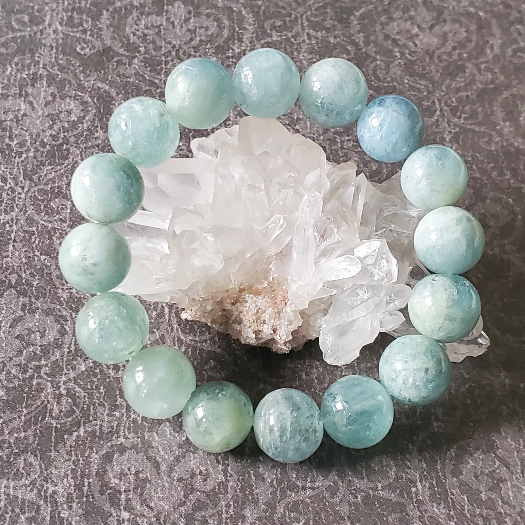 12mm Aquamarine Gemstone Bracelet (photo 9 of 9)