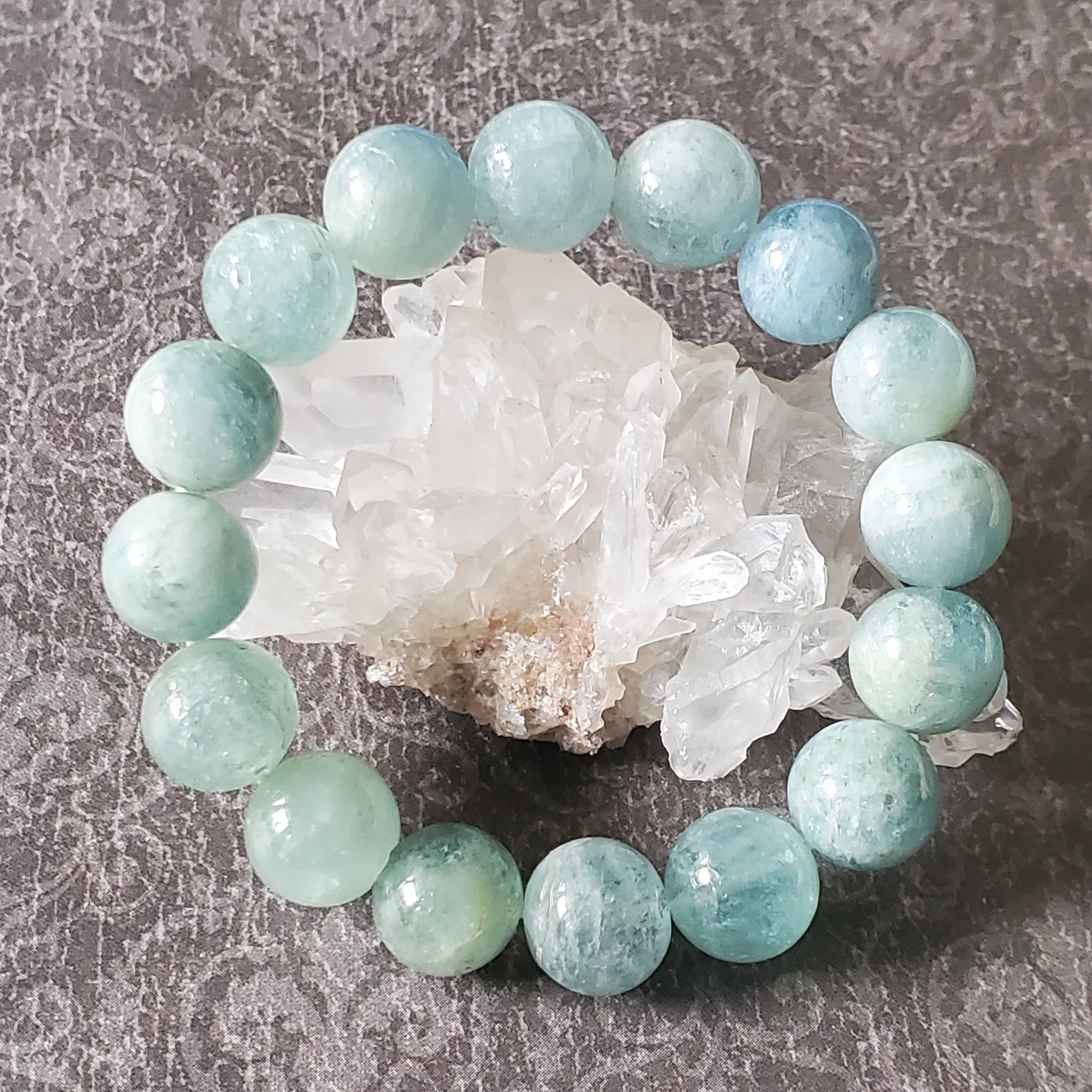 12mm Aquamarine Gemstone Bracelet (photo 2 of 9)