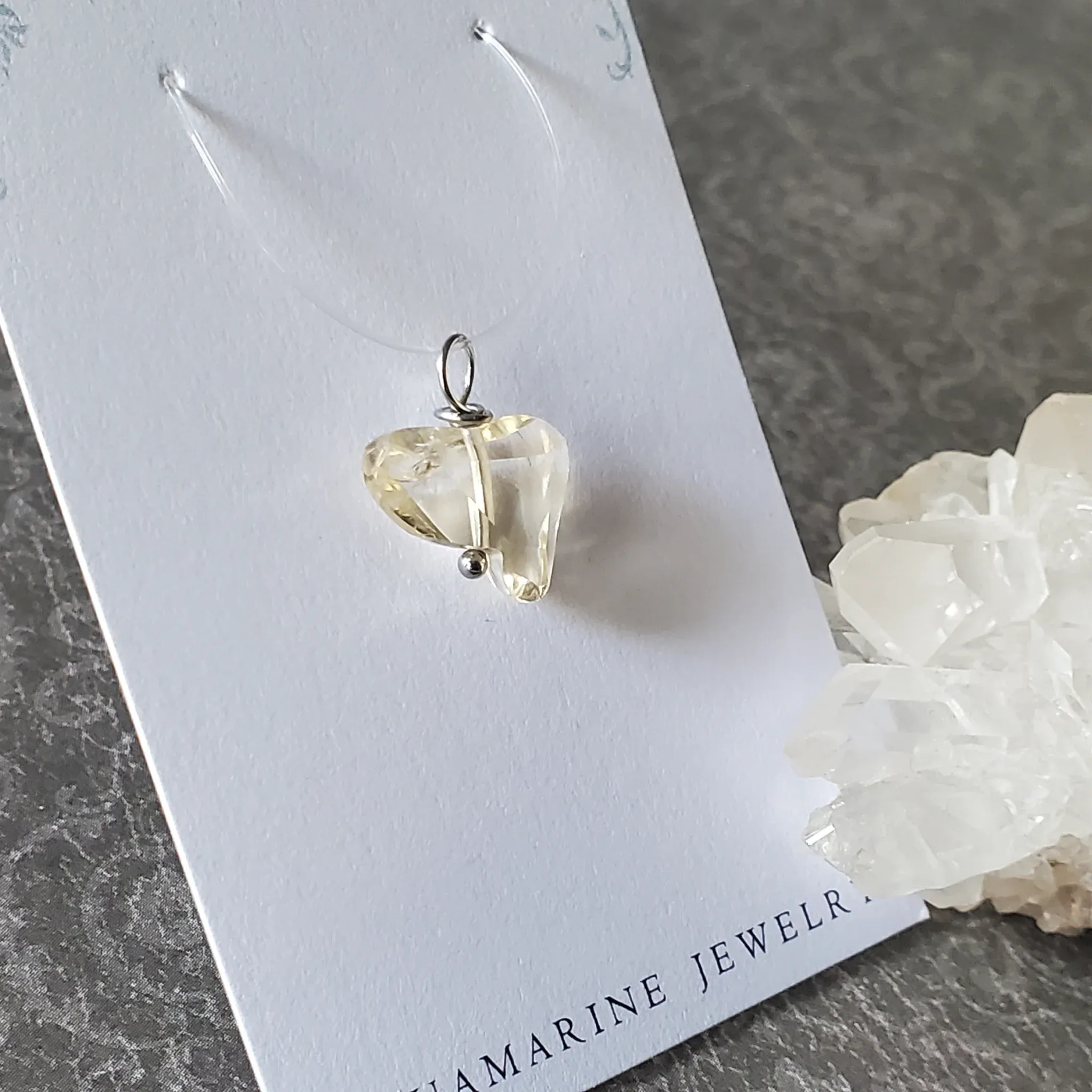 18mm x 14mm x 6mm Citrine Pendant (photo 3 of 10)