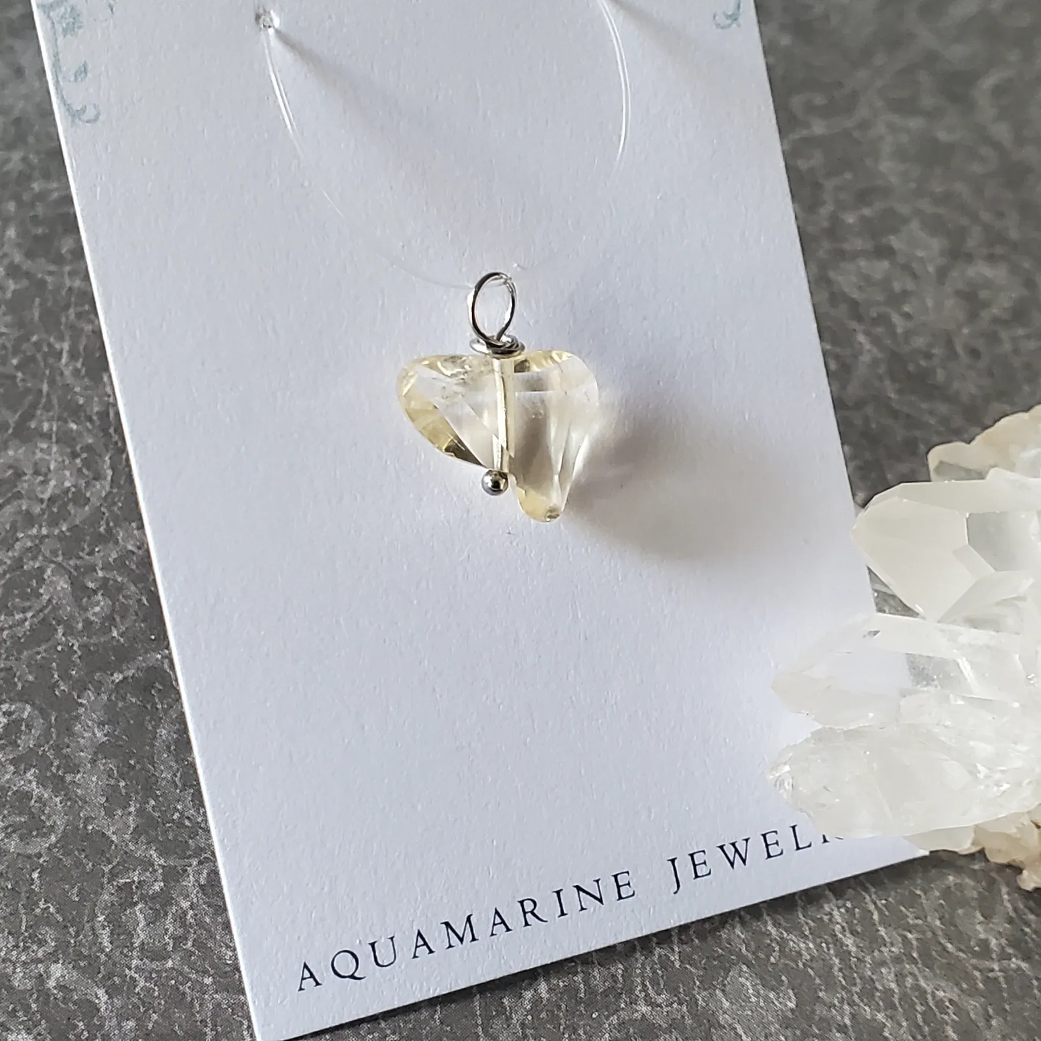 18mm x 14mm x 6mm Citrine Pendant (photo 5 of 10)