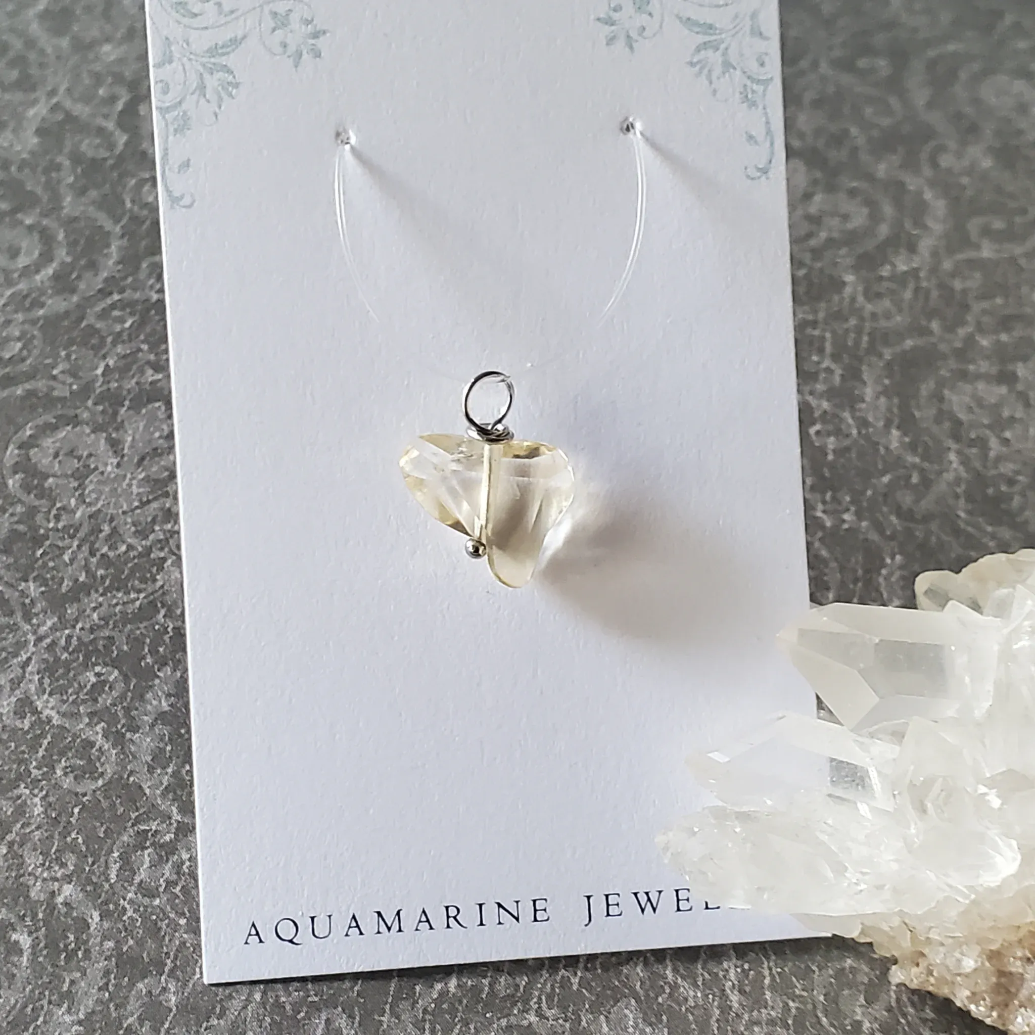 18mm x 14mm x 6mm Citrine Pendant (photo 4 of 10)
