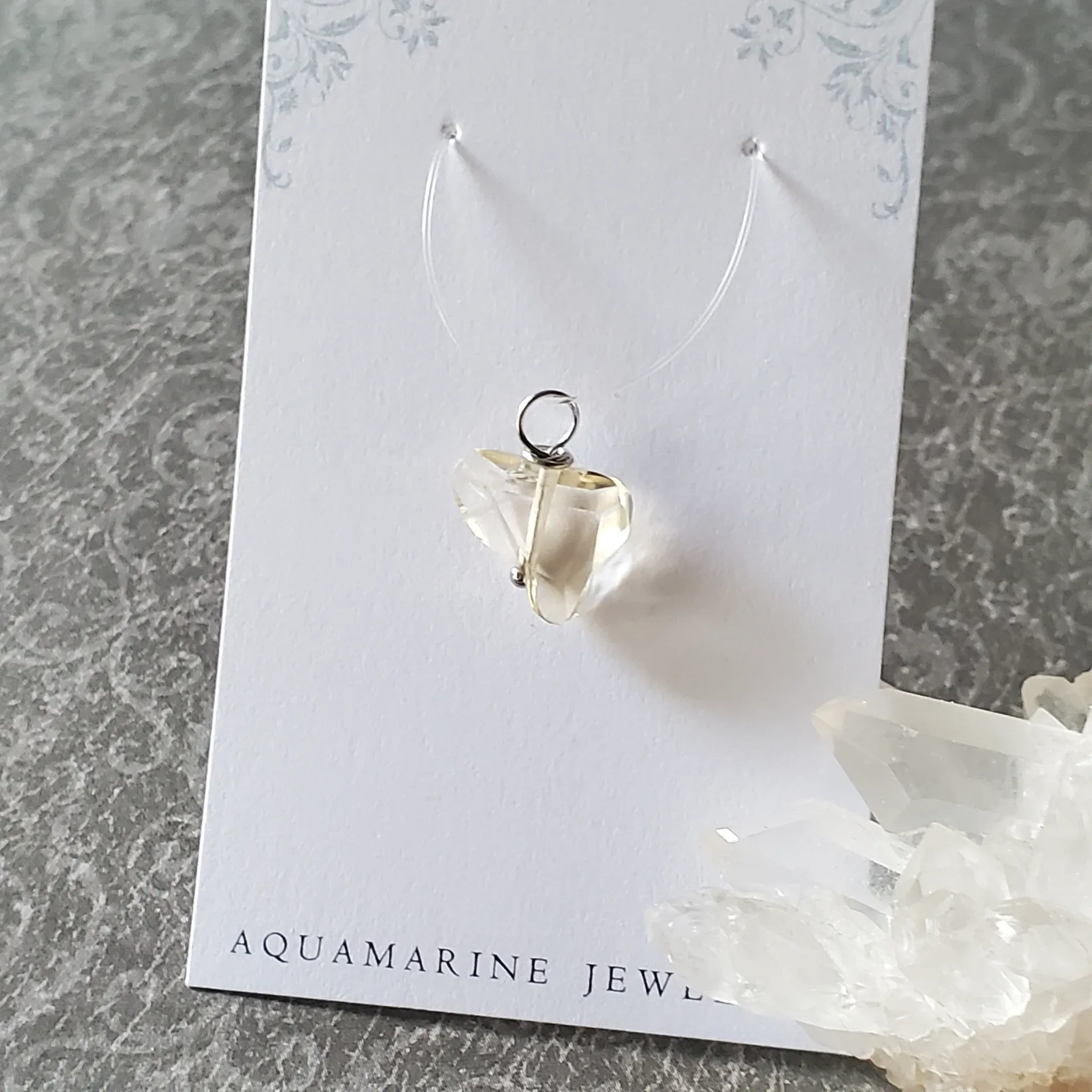 18mm x 14mm x 6mm Citrine Pendant (photo 6 of 10)
