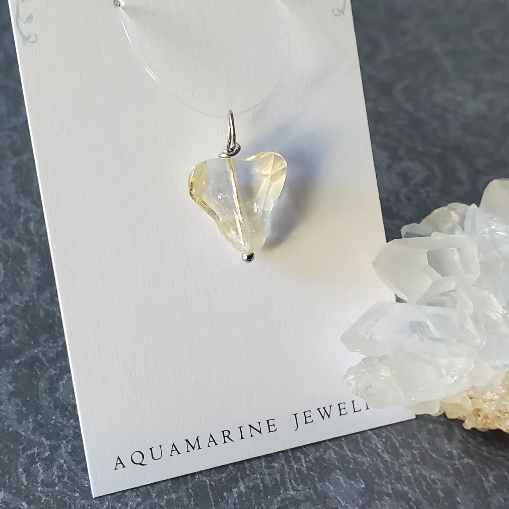 22mm x 15mm x 6mm Citrine Pendant (photo 7 of 10)
