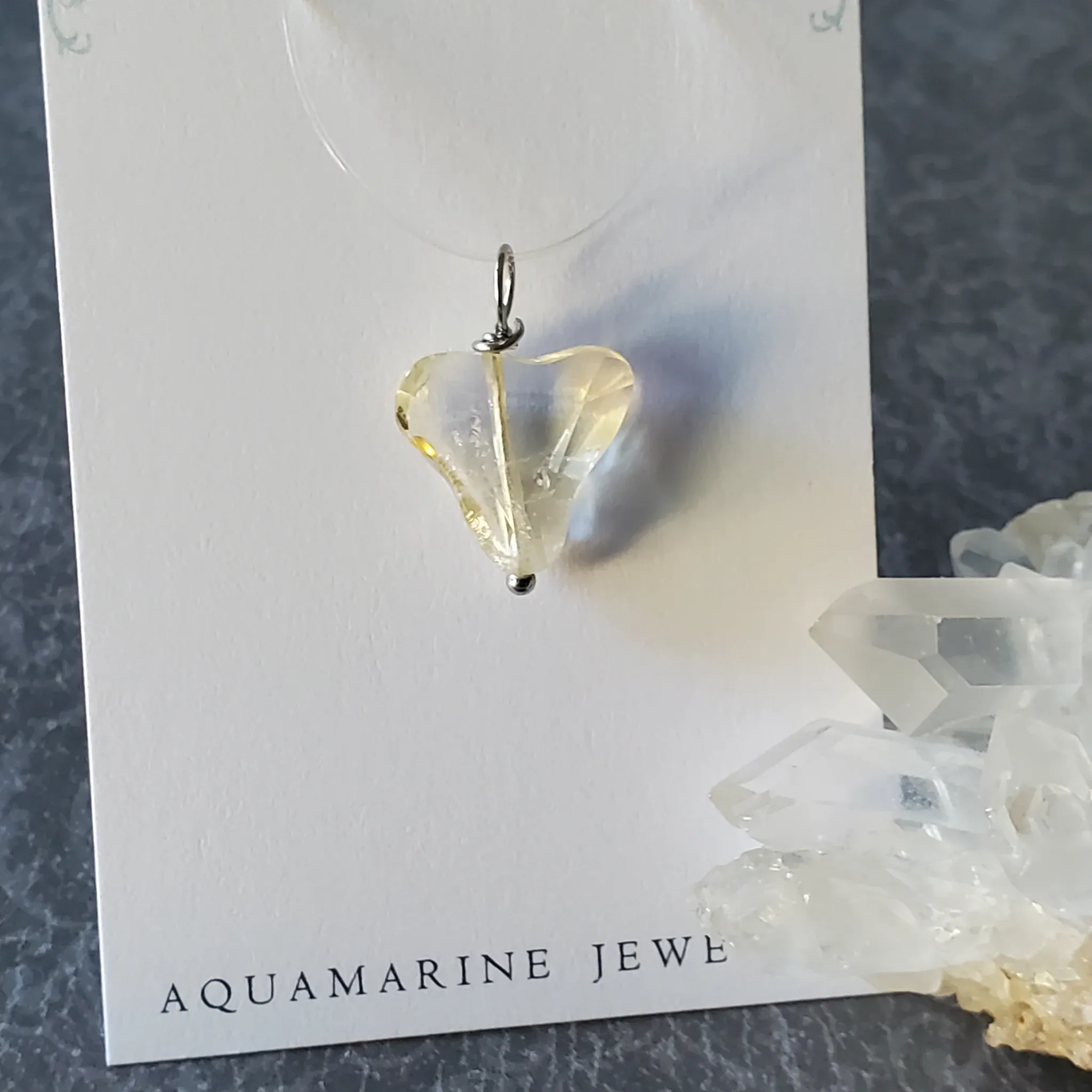 22mm x 15mm x 6mm Citrine Pendant (photo 9 of 10)