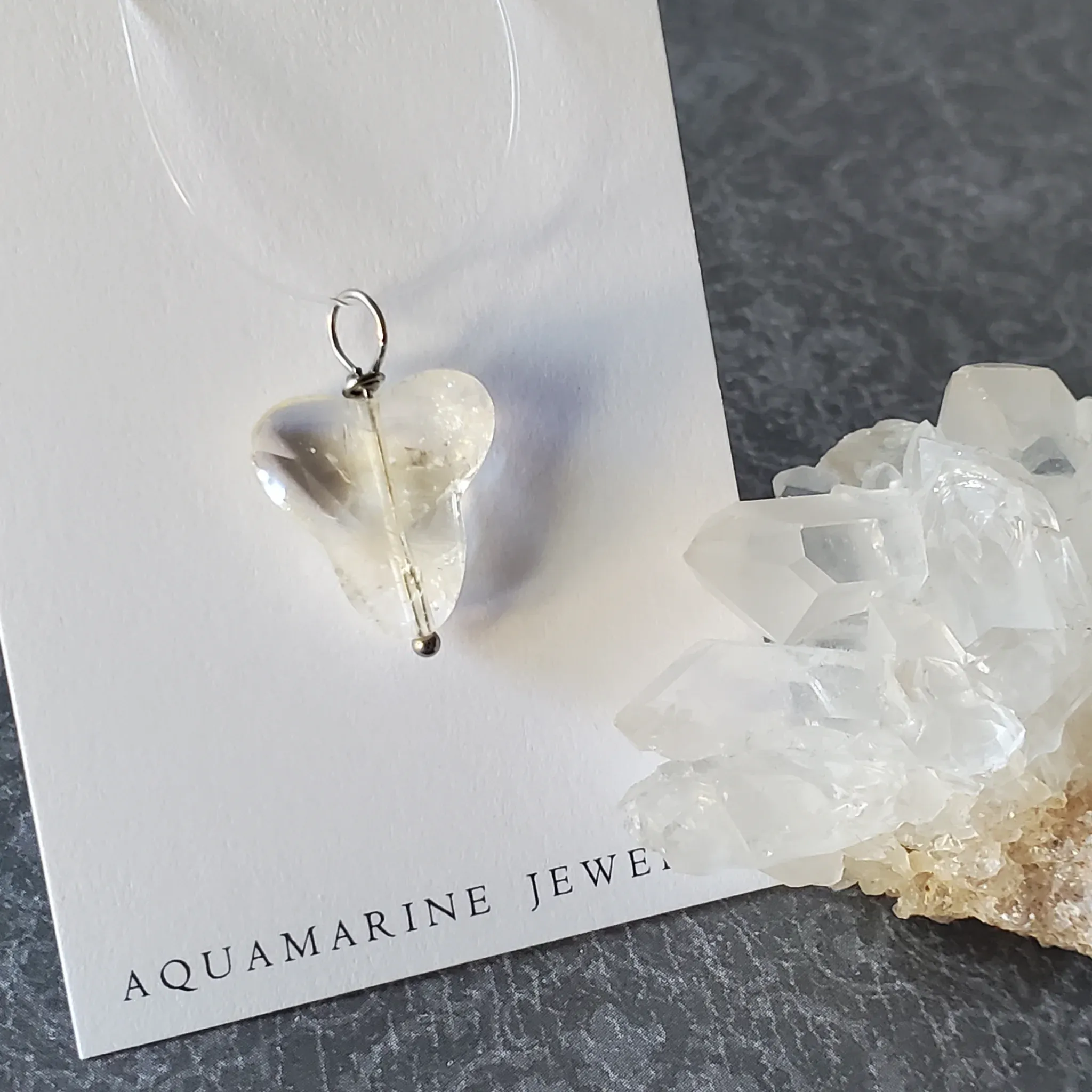 24mm x 16mm x 6mm Citrine Pendant