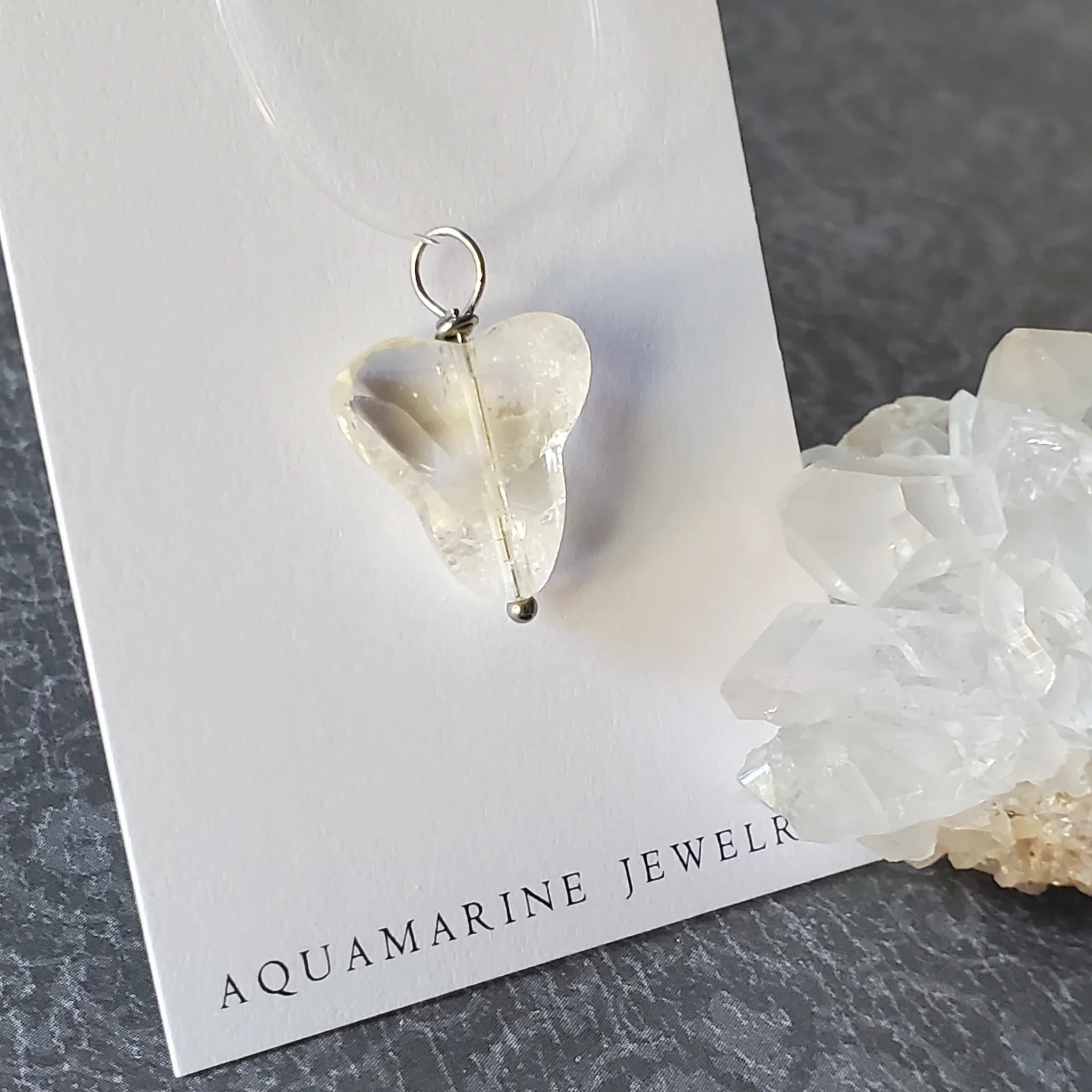 24mm x 16mm x 6mm Citrine Pendant (photo 3 of 10)