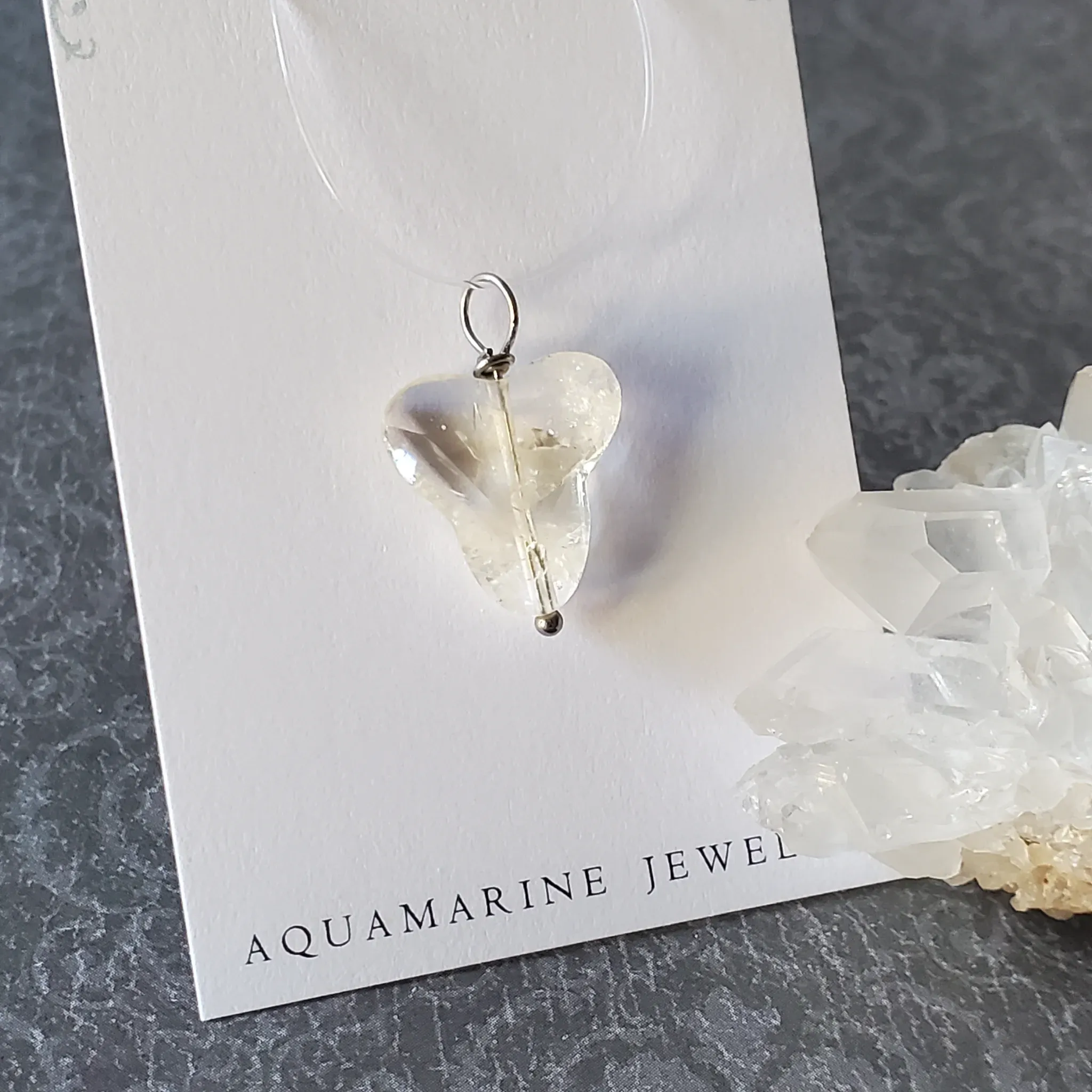 24mm x 16mm x 6mm Citrine Pendant (photo 4 of 10)