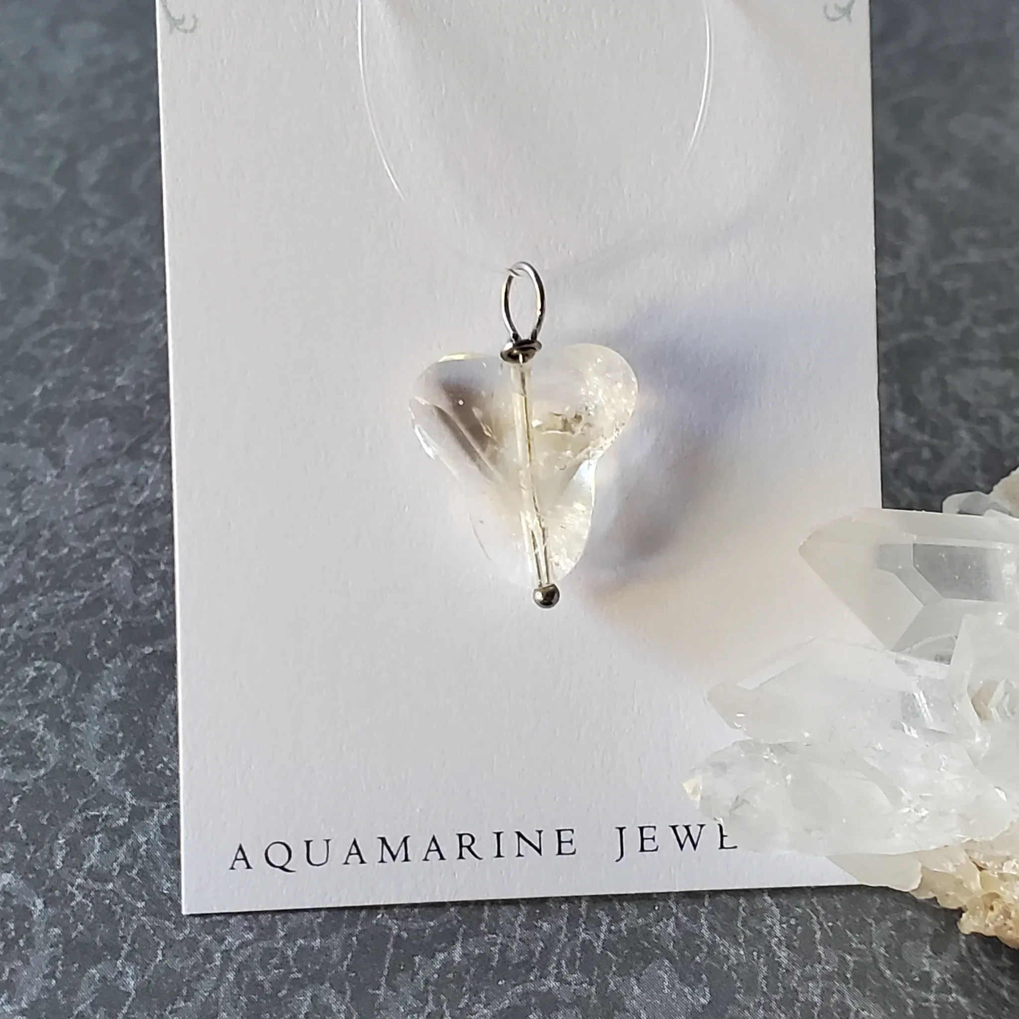 24mm x 16mm x 6mm Citrine Pendant (photo 5 of 10)