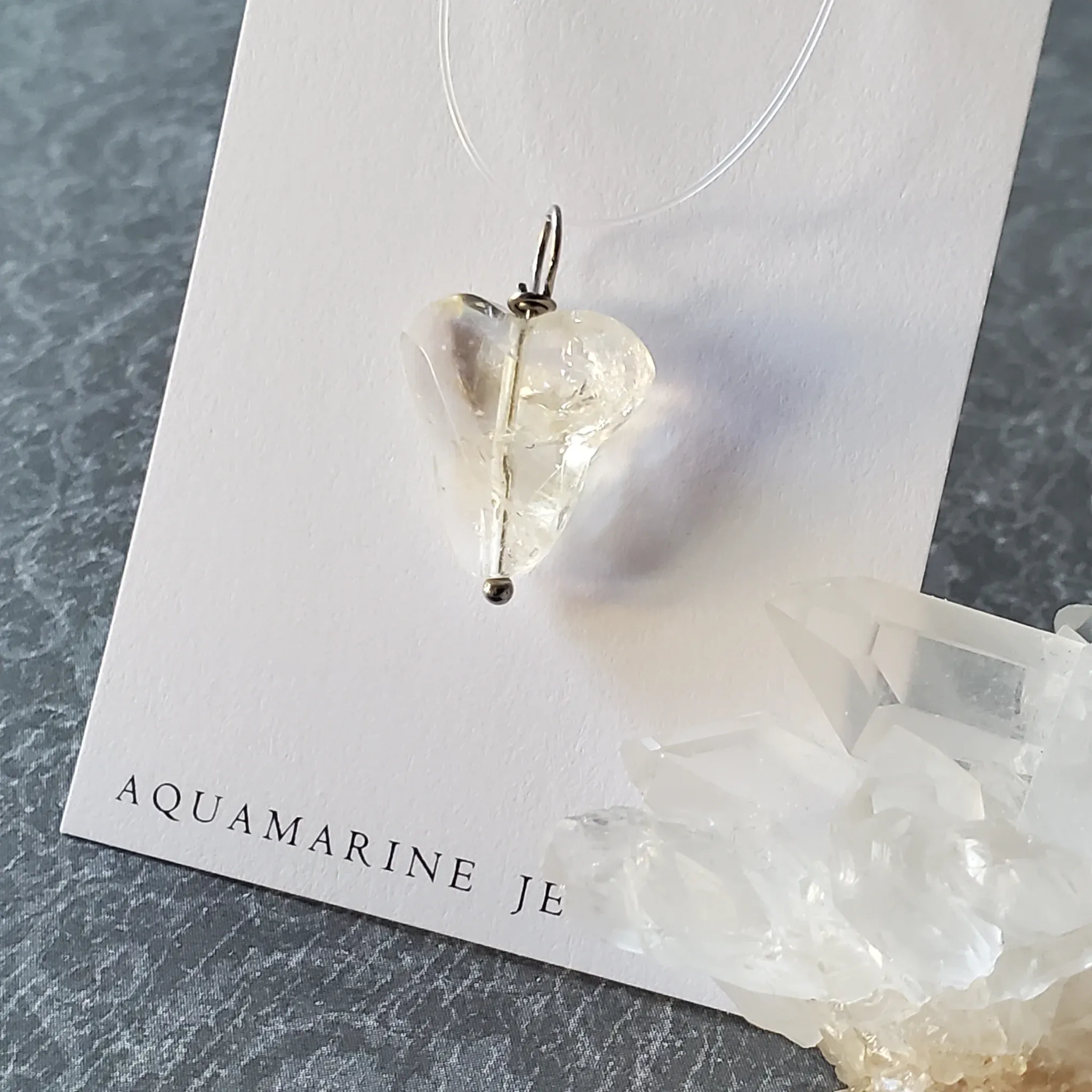 24mm x 16mm x 6mm Citrine Pendant (photo 8 of 10)