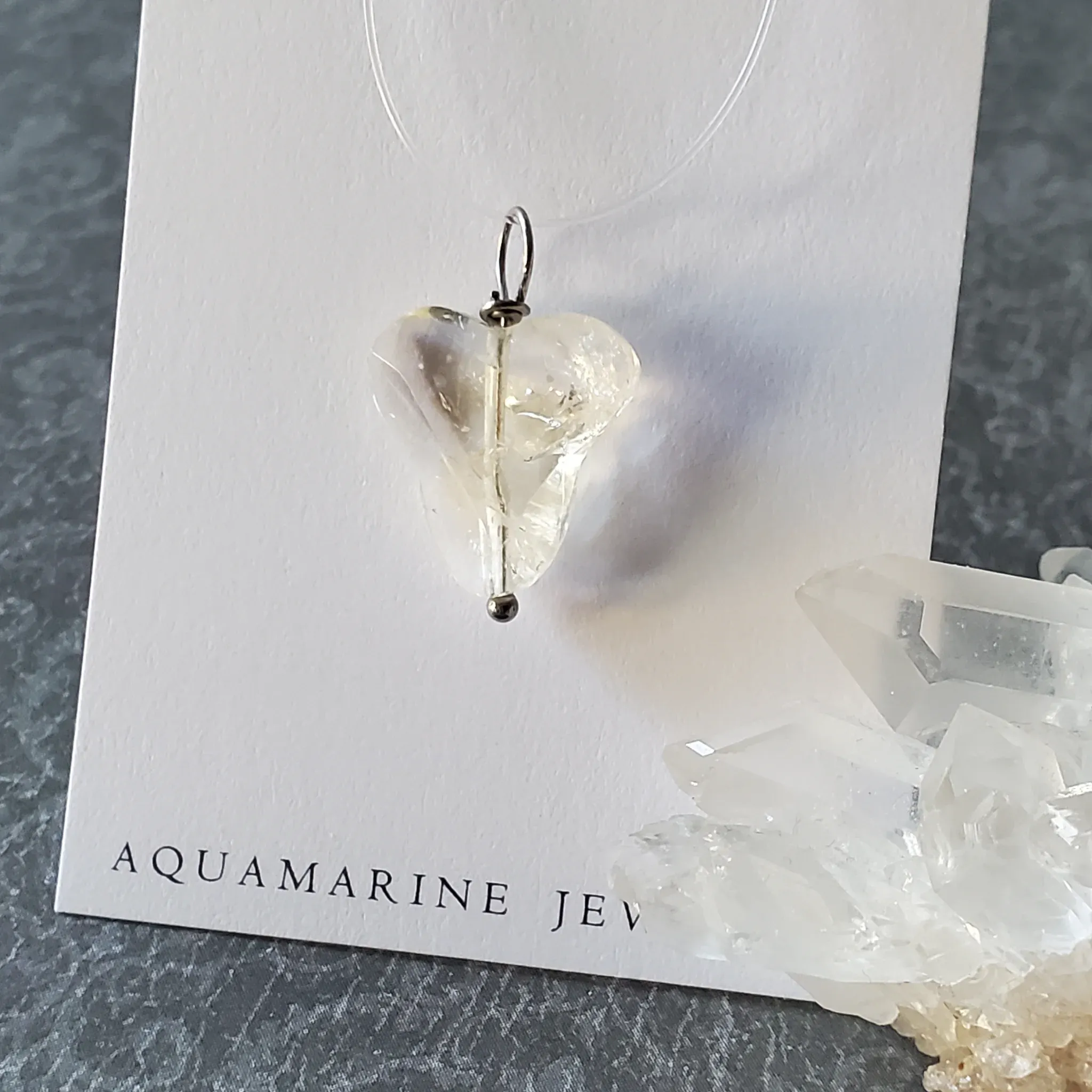 24mm x 16mm x 6mm Citrine Pendant (photo 9 of 10)