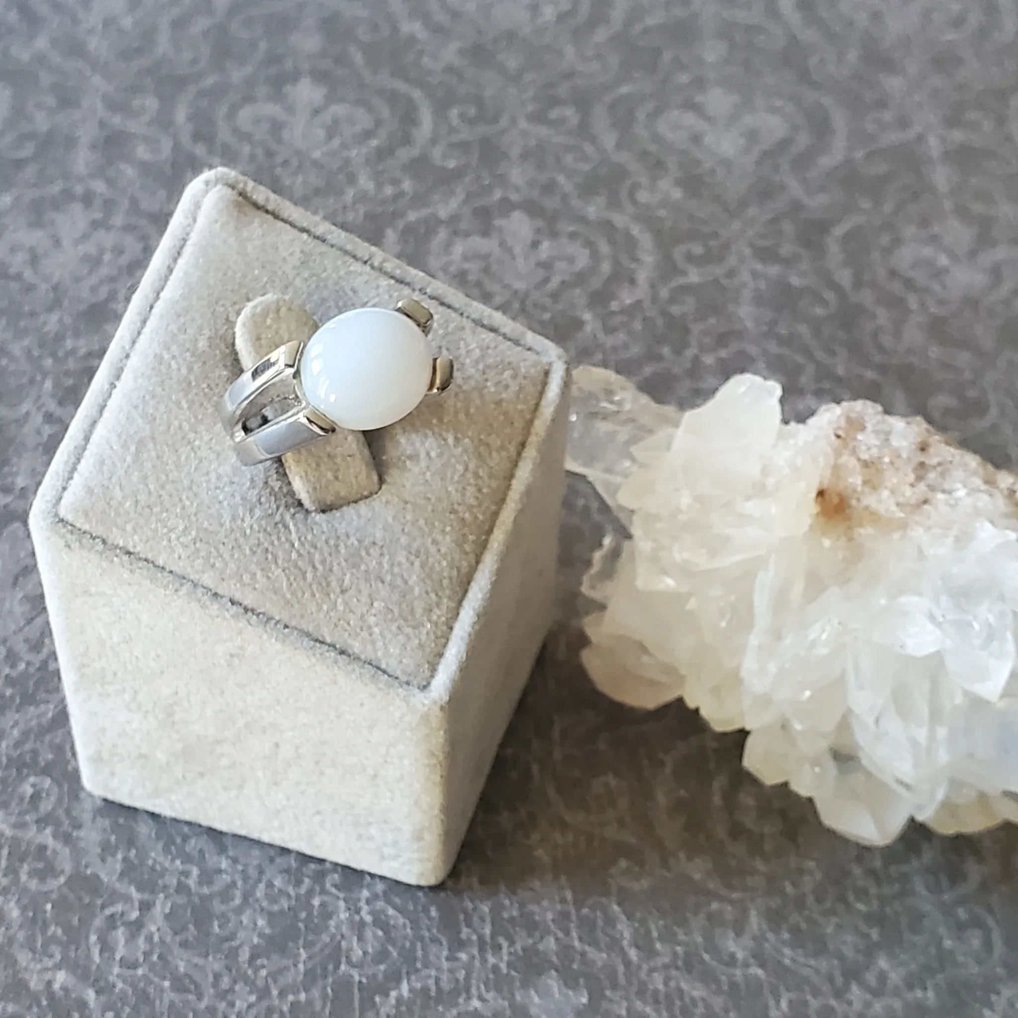Chalcedony Sterling Silver Ring (photo 2 of 9)