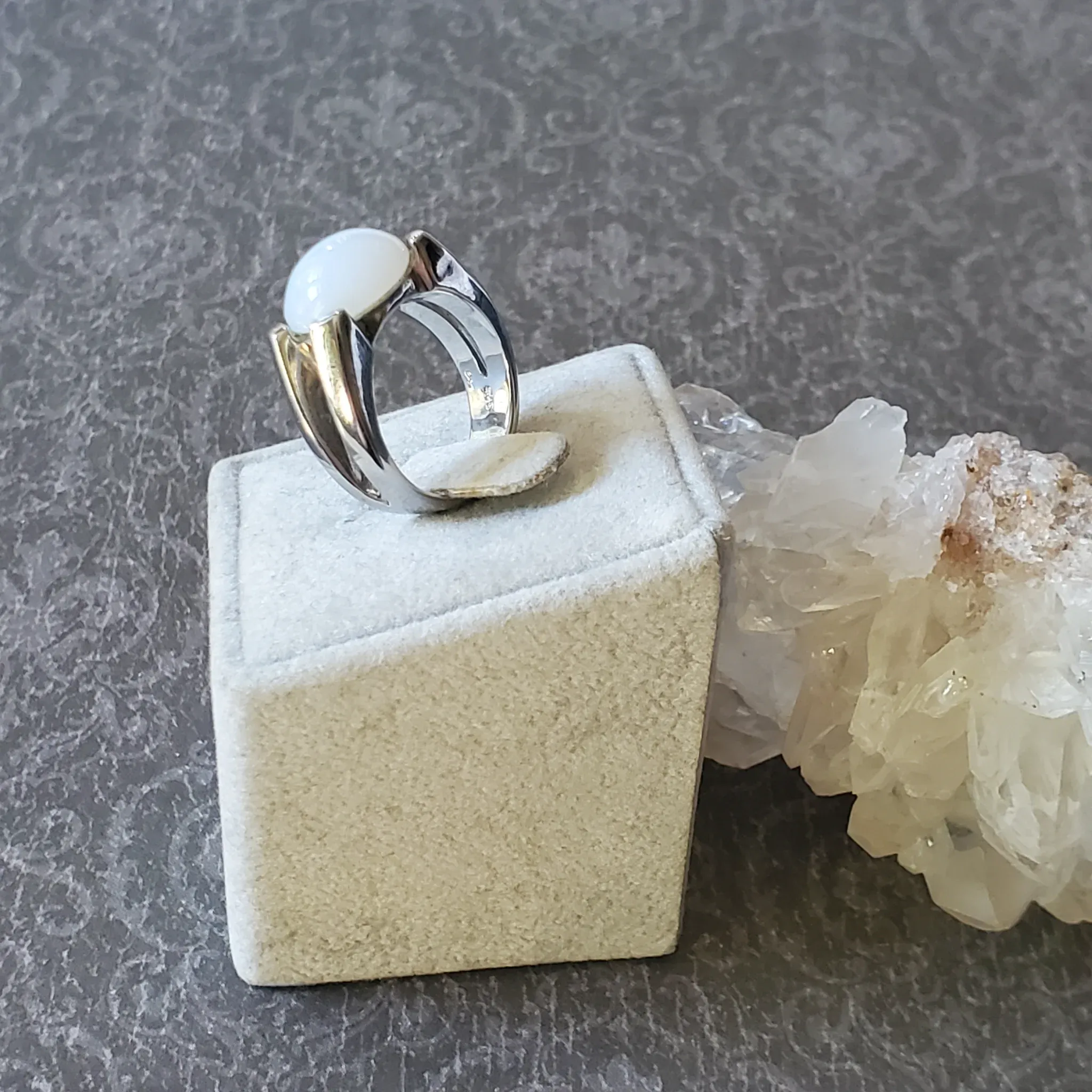 Chalcedony Sterling Silver Ring (photo 6 of 9)