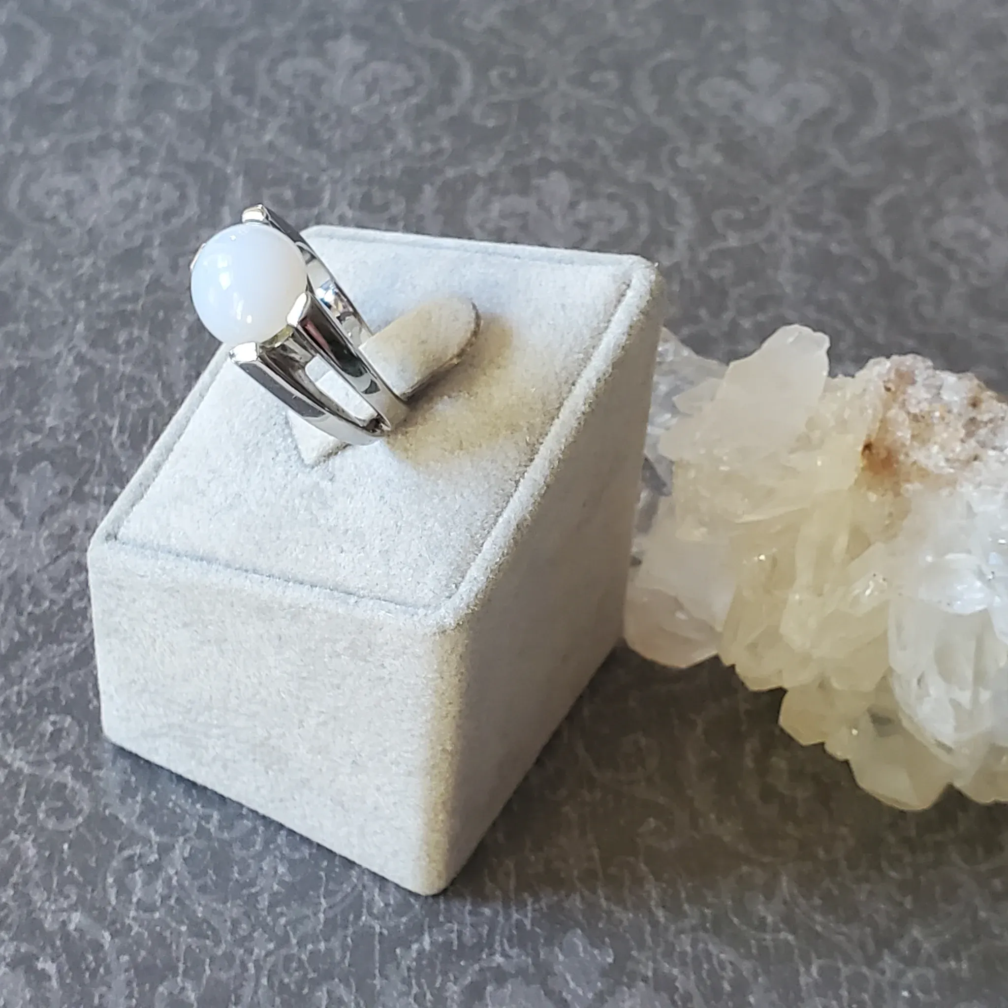 Chalcedony Sterling Silver Ring (photo 7 of 9)