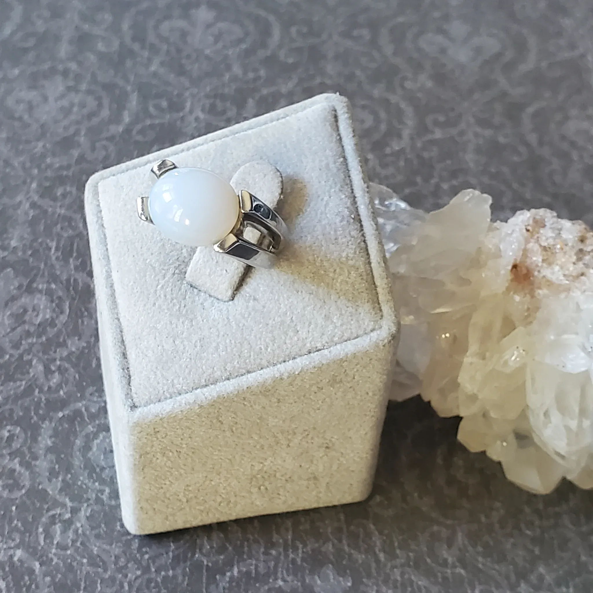 Chalcedony Sterling Silver Ring (photo 8 of 9)