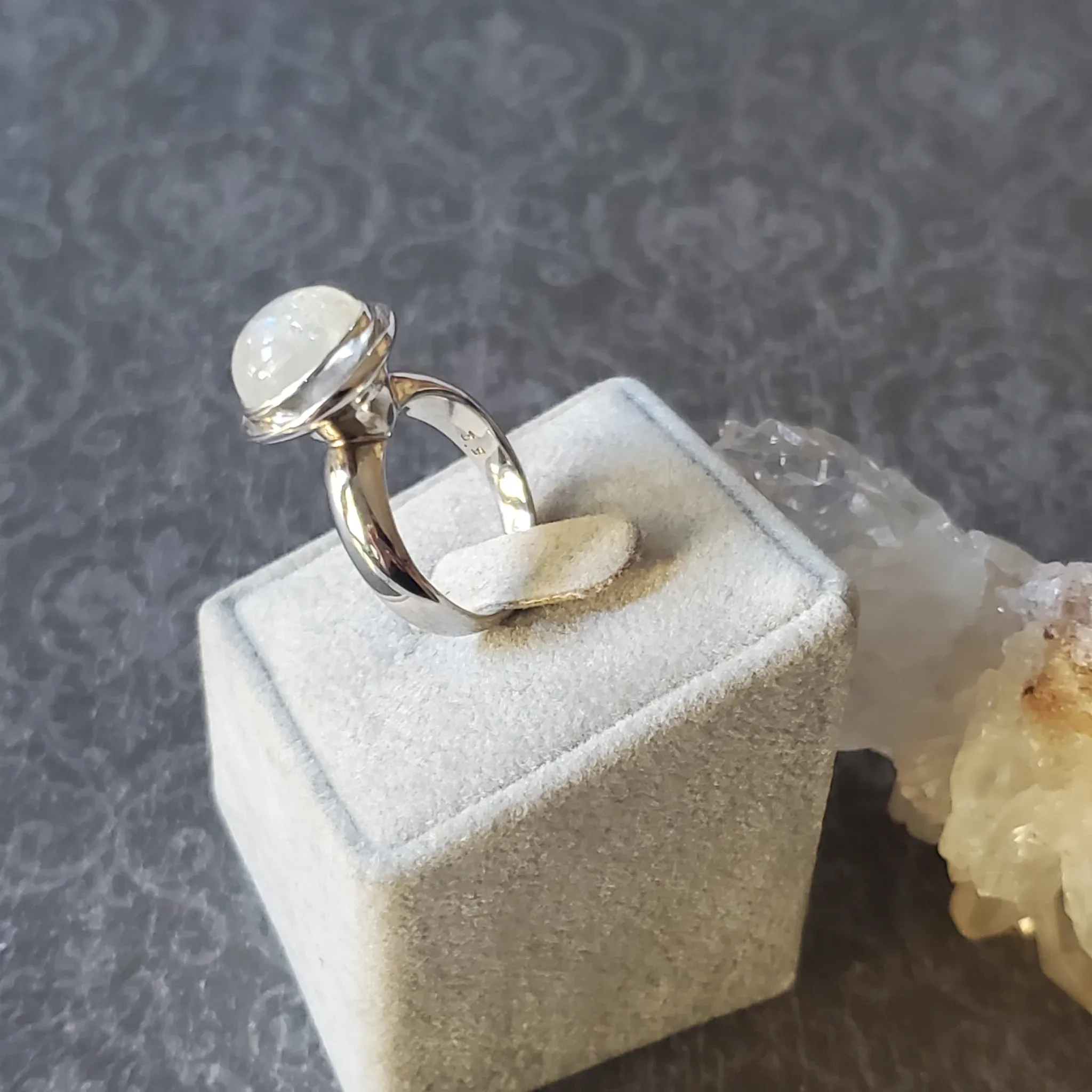 Moonstone Sterling Silver Ring (photo 6 of 11)