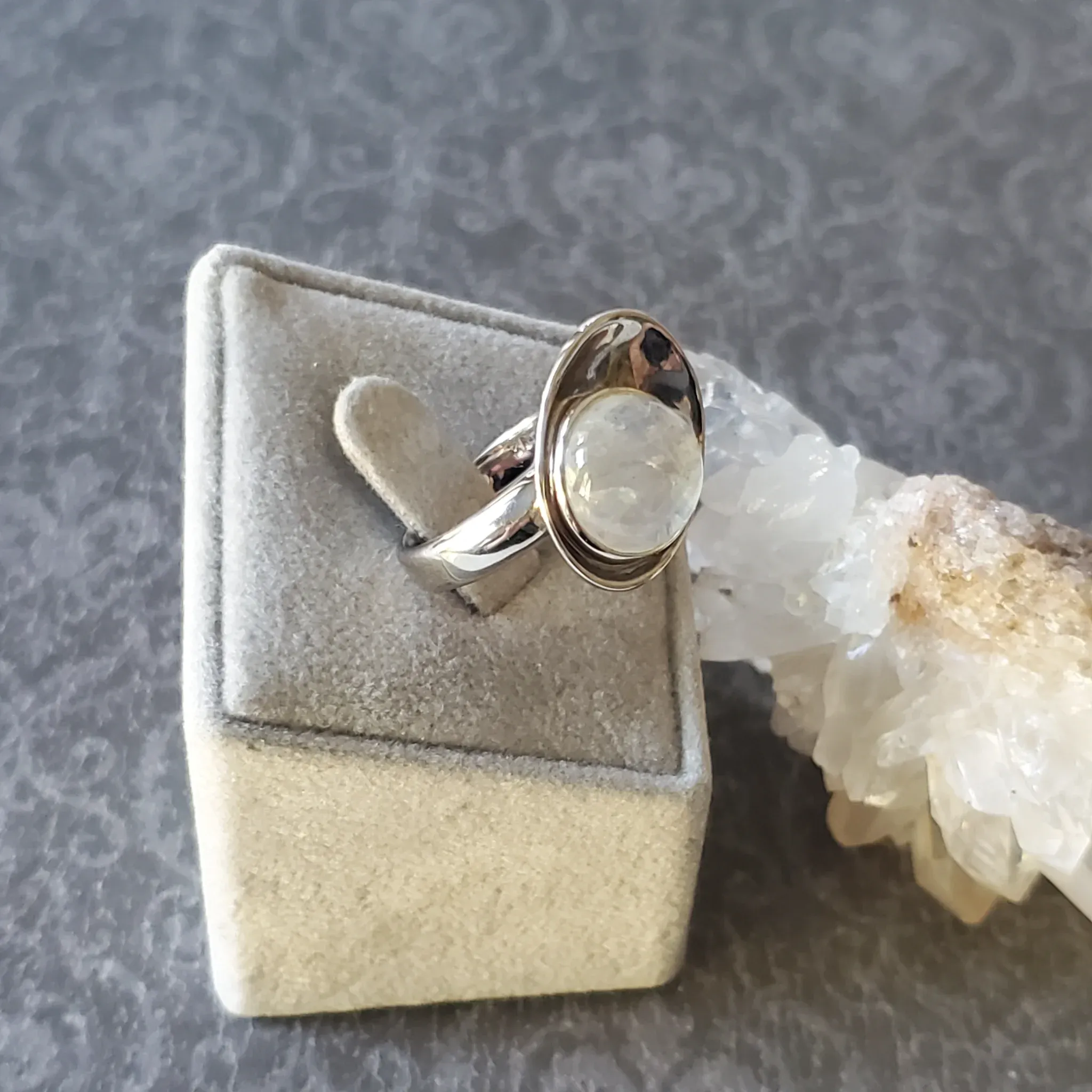 Moonstone Sterling Silver Ring (photo 9 of 11)