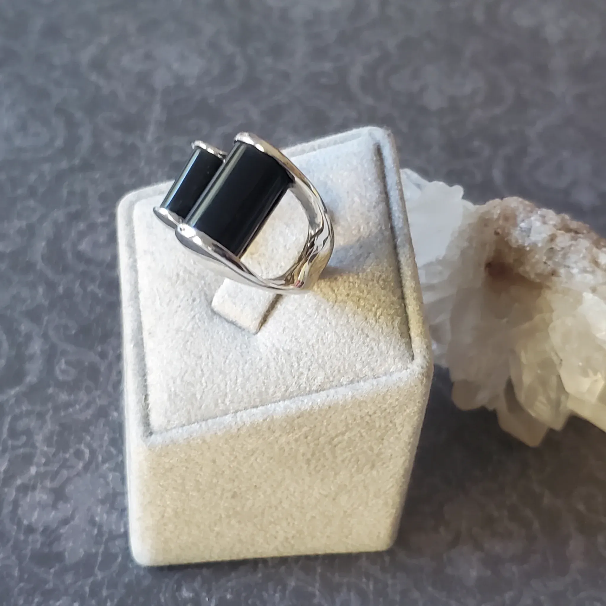 Onyx Sterling Silver Ring (photo 7 of 8)
