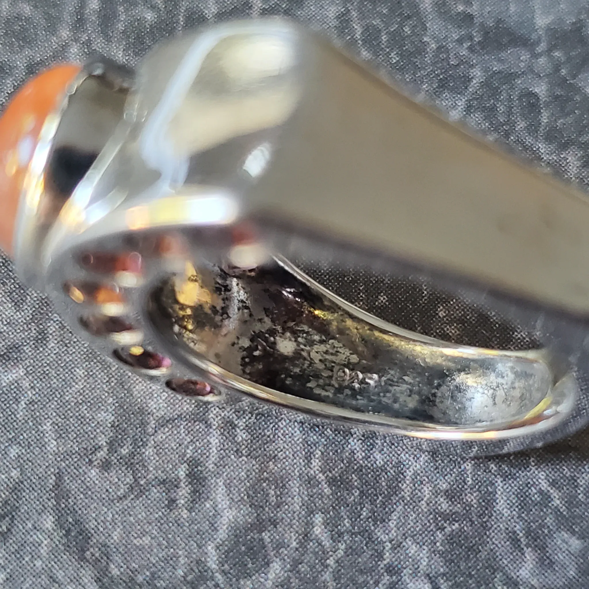 Sun Stone with Tourmaline Sterling Silver Ring (photo 9 of 9)
